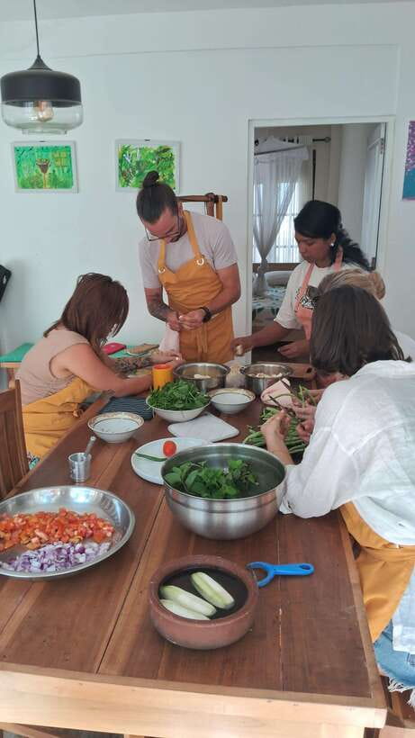 Cooking with Arun & Tamil Family - The cooking lesson: hands-on, flexible, and built around flavor