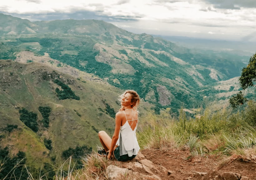 From Ella : Sunrise Hike to Little Adams Peak - The descent through Ella’s quiet countryside