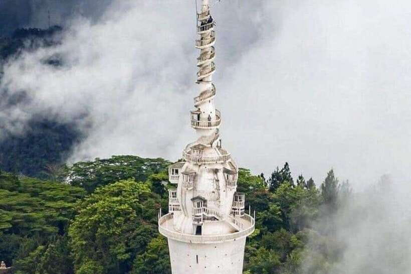 From Kandy: Ambuluwawa Full-Day Tour with Local Guide - Climbing Ambuluwawa Tower above the mountain forests