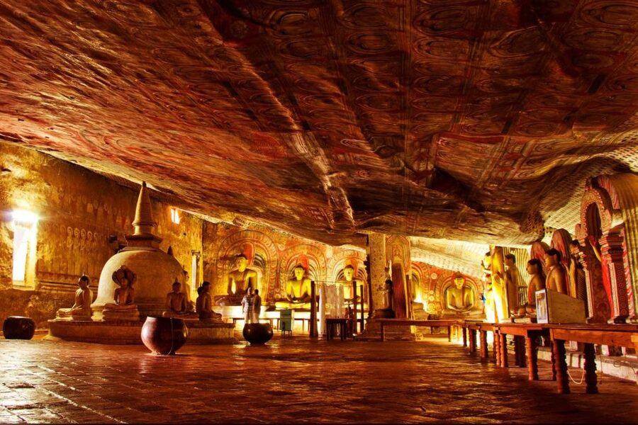 From Negombo: Sigiriya and Dambulla Day Trip and Safari - A 2.5-hour safari after the monuments
