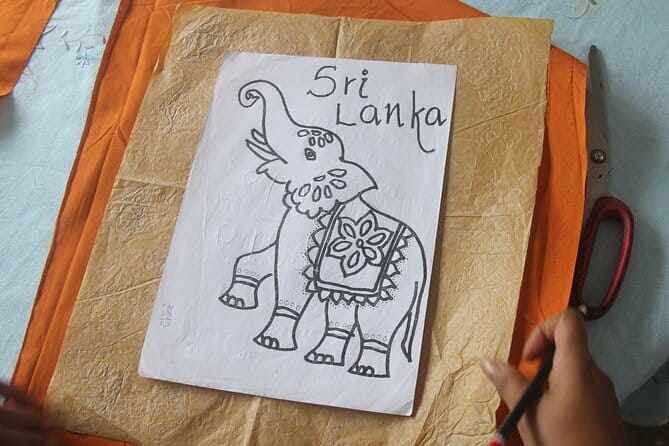 Interactive Batik Workshop and Lessons in Sri Lanka - Removing the wax and seeing the cloth change