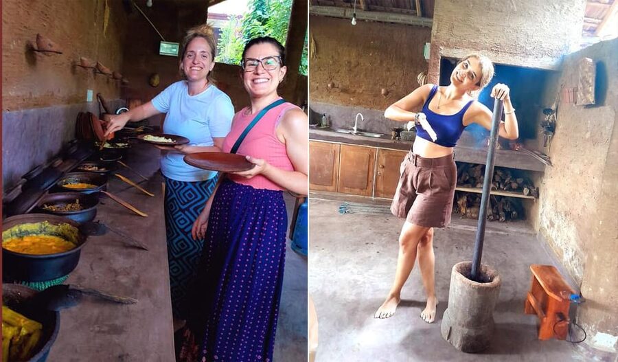 Kandy: Village Cooking Class 12 Dishes with Market Tour - The outdoor kitchen and village atmosphere