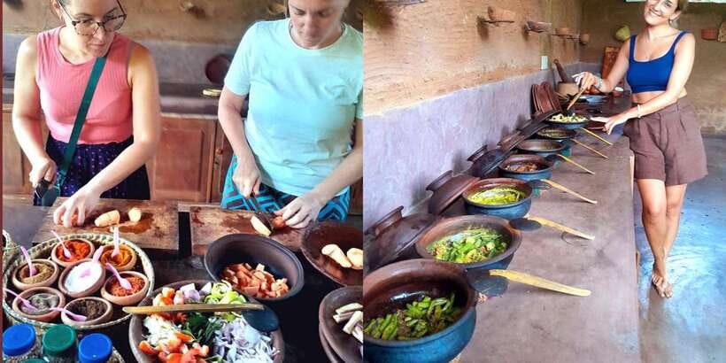 Kandy: Village Cooking Class 12 Dishes with Market Tour - Cooking all 12 dishes by hand