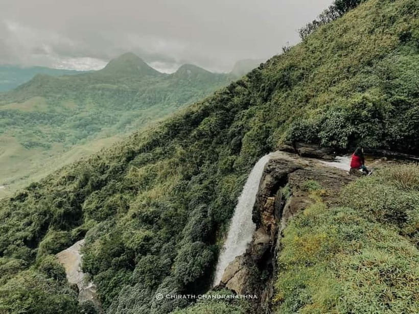 Knuckles Mountain Range: Kotaganga Waterfall Chain Hike - From Thangappuwa tea fields to protected forest