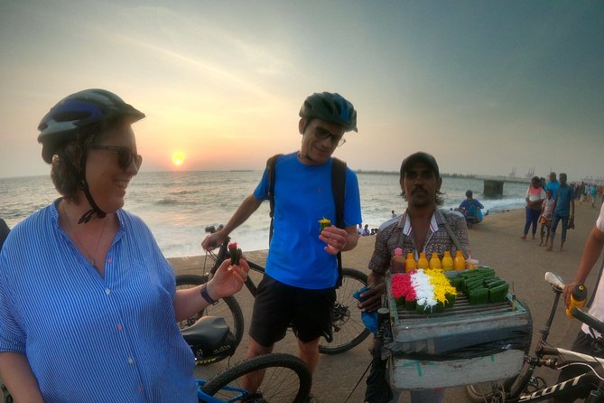 Luxury Night Cycle Tour of Colombo - Galle Face Green at the end of the ride