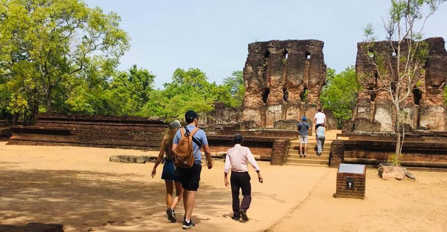 Polonnaruwa Sight Seeing Tour and Minneriya Elephant Safari - The scenery between the monuments and animals