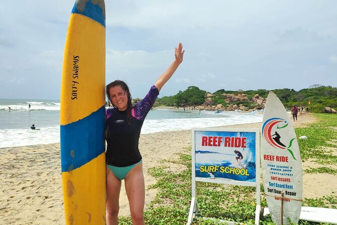 Surf Lessons in Sri lanka Semi - Private or Group Options - Getting the Board and Safety Equipment