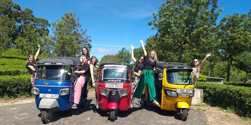Tuk-Tuk Safari Liptons seat,Tea Fields Hike,TeaFactory Tour - Key points at a glance