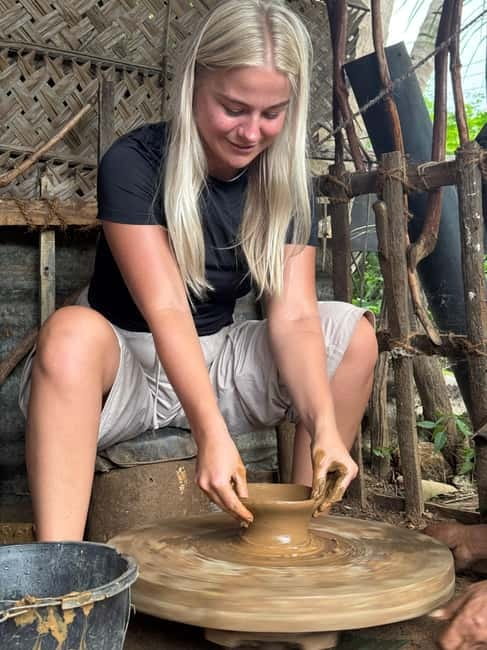 Yala Village Tour: Pottery Class, Lake and Temple Visits - A pottery class where your hands do the learning
