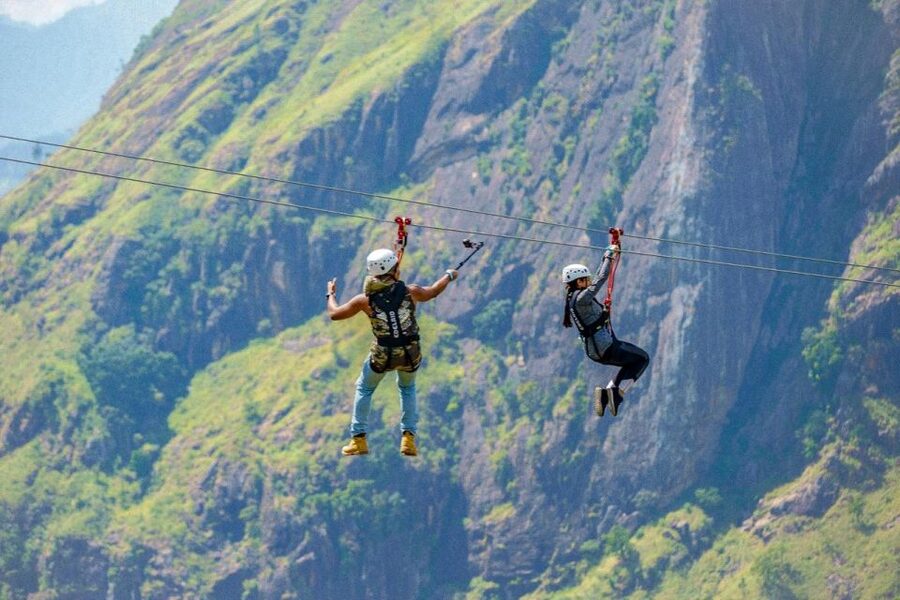 Zip Lining in Ella - The return trip is useful, but not completely effortless