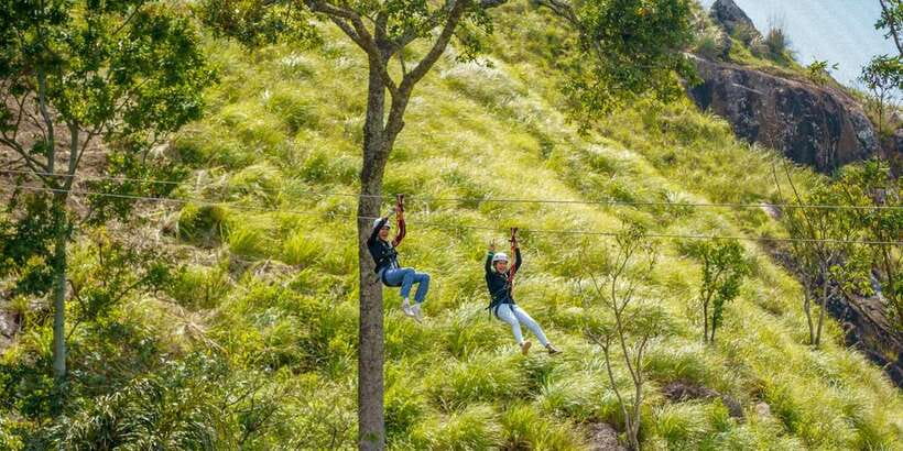 Zip Lining in Ella - Registration and preparation at the launch point